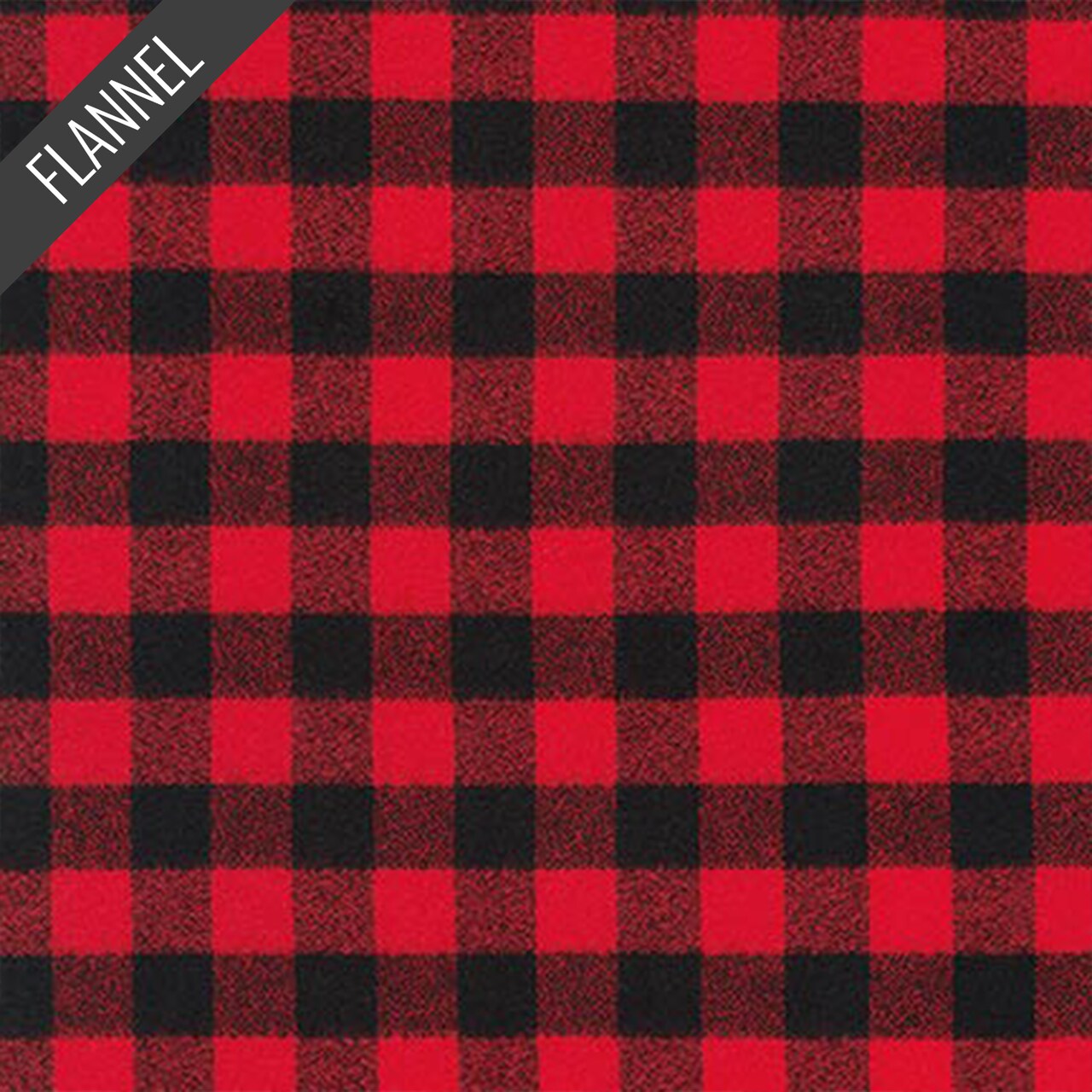 Mammoth Two Check Plaid Flannel in Red (srkf-16944-3) | Yarn Dyed Flannel | RK House of Flannel | Robert Kaufman